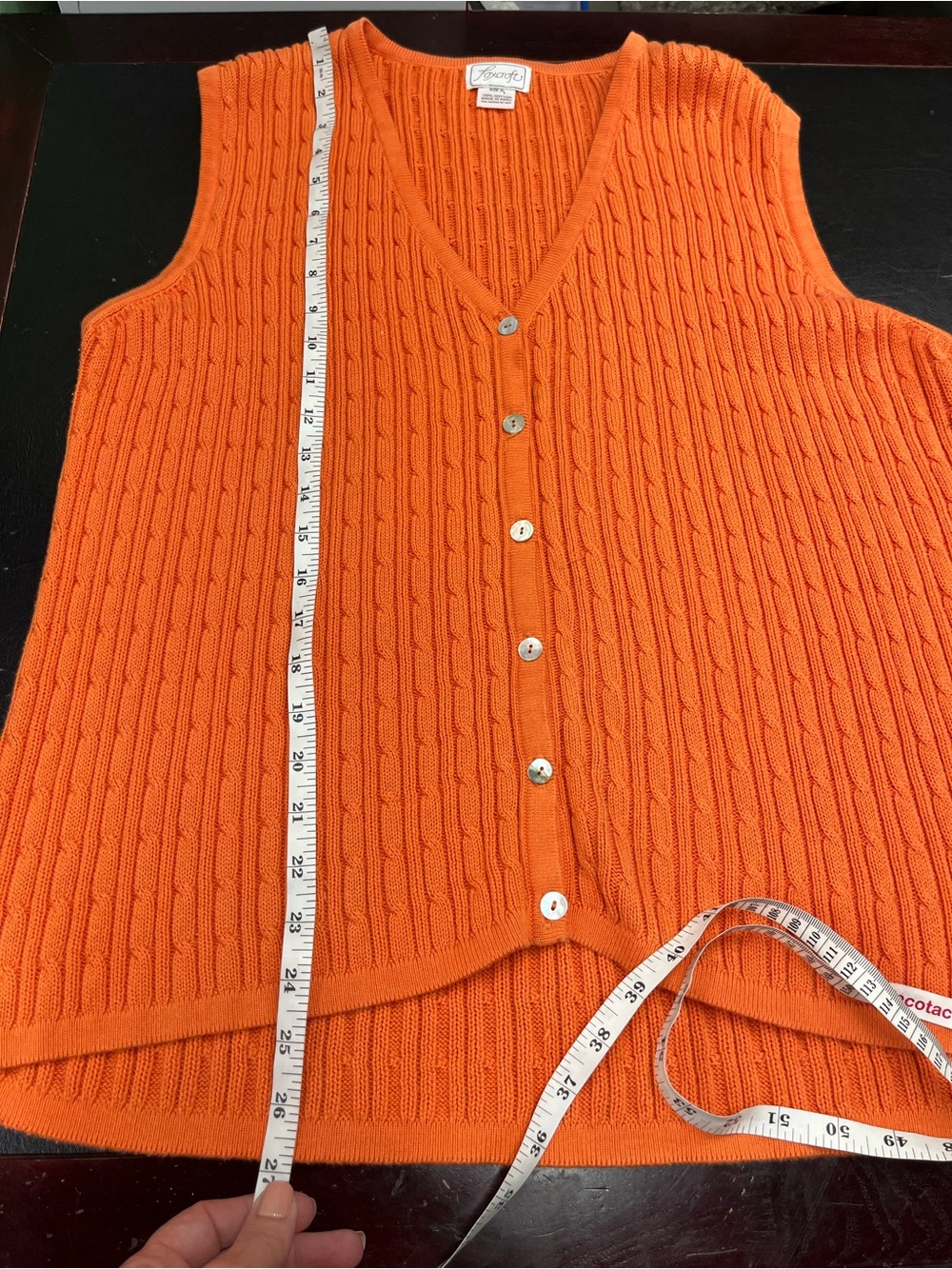 Foxcroft sweater vest size XL - Picture 8 of 8